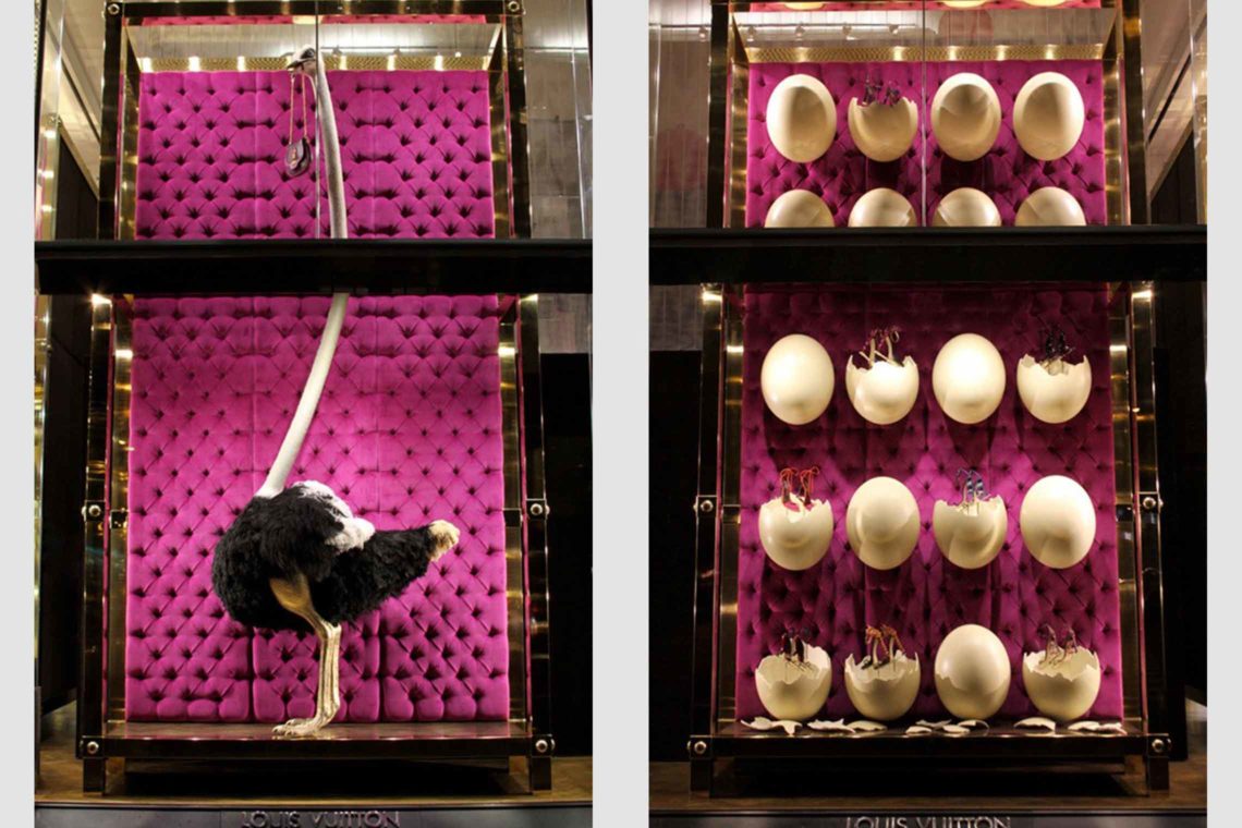 Louis Vuitton's Ostriches Grace 5th Ave. — KNSTRCT